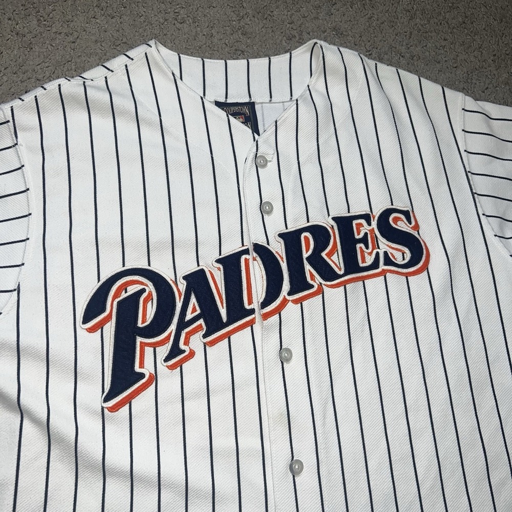 San Diego Padres Majestic Cooperstown Jersey XL Pinstripe MLB